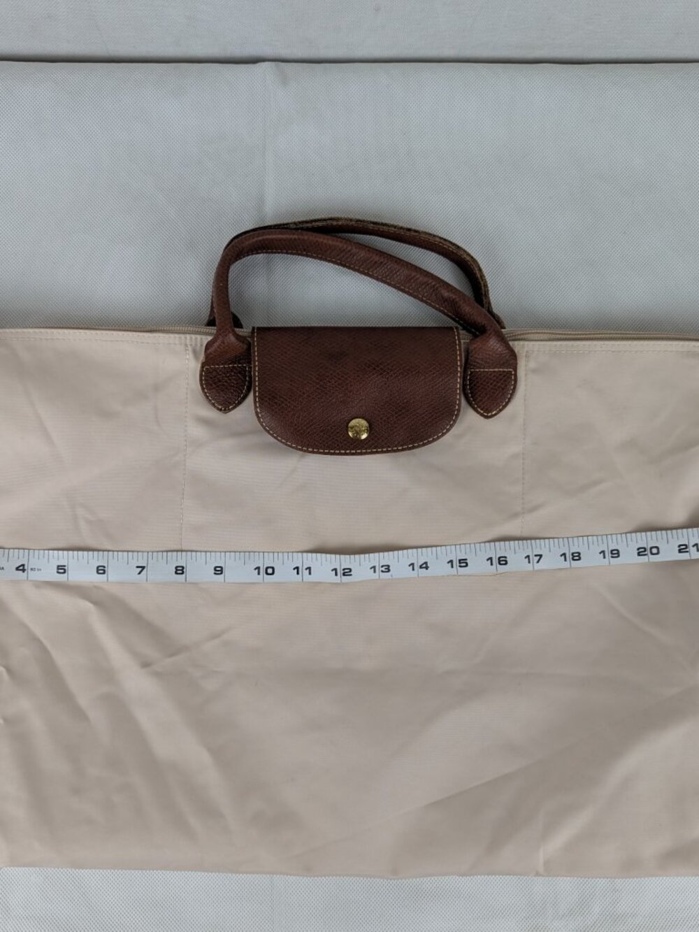 Longchamp Le Pliage Ivory Tote Bag – Used Gently – AUTHENTIC – Fast Shipping - Picture 14 of 16